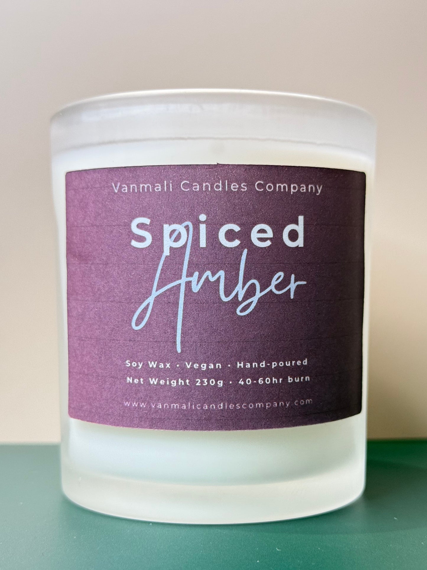 Spiced Amber - Amber & Vetiver Candle