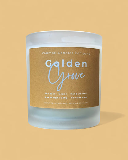 Golden Grove – Sandalwood & Amber Candle